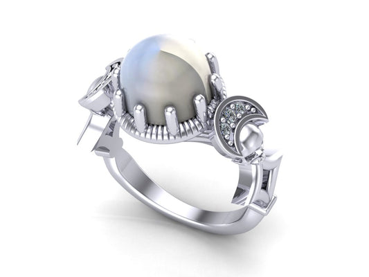 Secret Skull Engagement Ring -UDINC0722