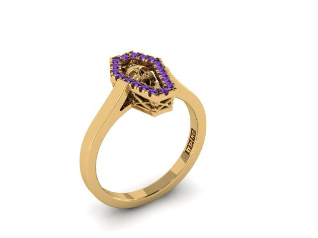 Diamond Coffin Ring-UDINC0521