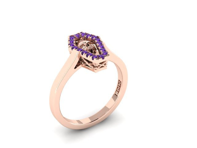 Diamond Coffin Ring-UDINC0521