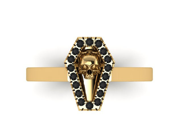 Diamond Coffin Ring-UDINC0521