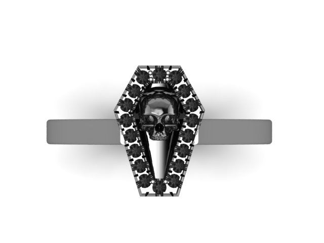 Diamond Coffin Ring-UDINC0521