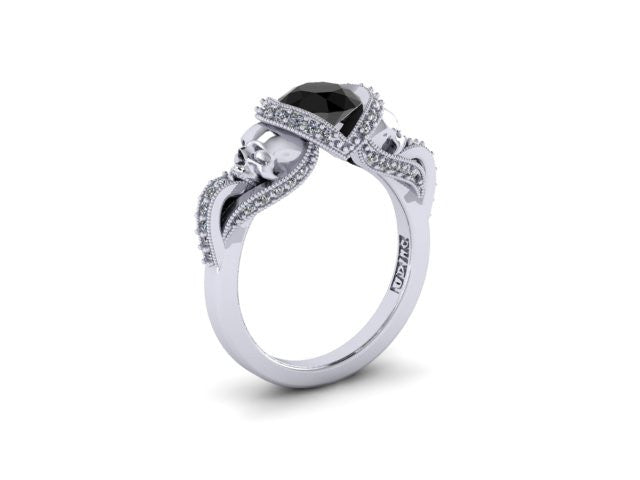 Secret Skull Engagement Ring-UDINC0427