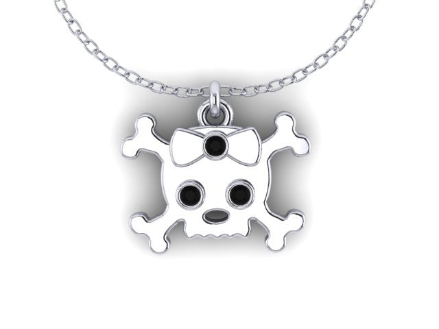 Skull &Cross Bow Pendant-UDINC0542