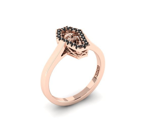 Diamond Coffin Ring-UDINC0521