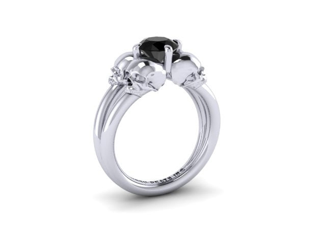 Secret Skull Engagement Ring-UDINC0340