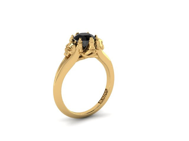 Secret Skull Engagement Ring-UDINC0537