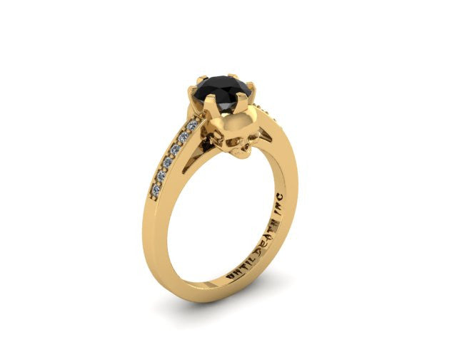 Secret Skull Engagement Ring-UDINC0343
