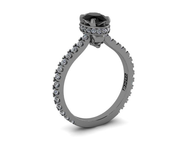 Secret Skull Engagement Ring-UDINC0528