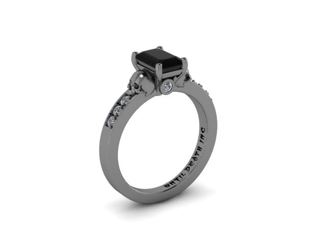 Secret Skull Engagement Ring-UDINC0341