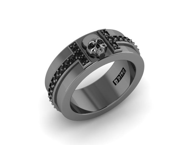 'Til Death Eternity Style Wedding Band-UDINC0534