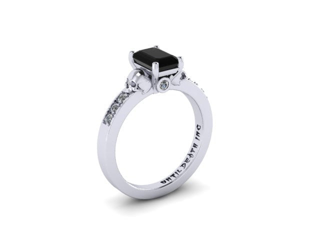 Secret Skull Engagement Ring-UDINC0341