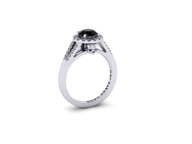 Secret Skull Engagement Ring-UDINC0335