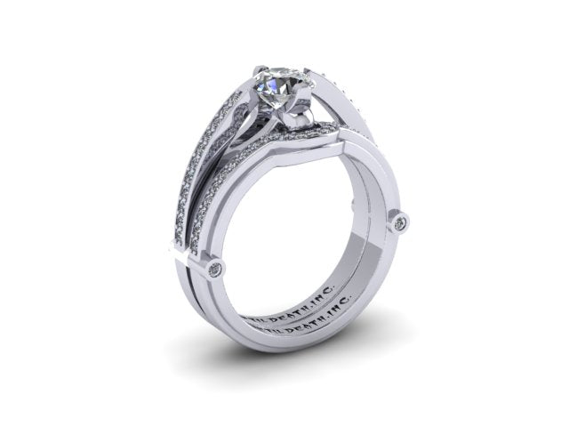 Secret Skull Engagement Ring-UDINC0321