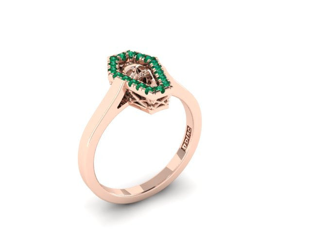 Diamond Coffin Ring-UDINC0521