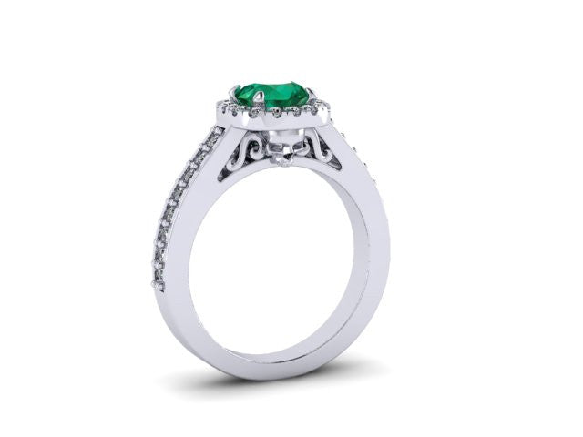 Secret Skull Engagement Ring-UDINC0536