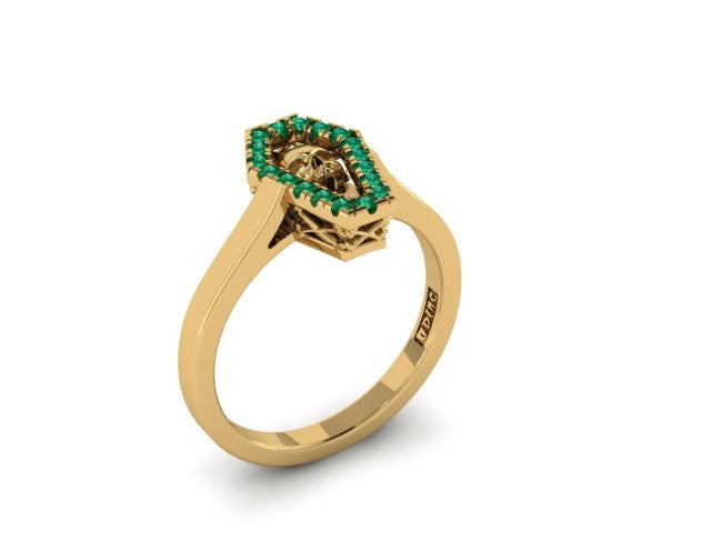 Diamond Coffin Ring-UDINC0521