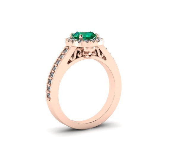 Secret Skull Engagement Ring-UDINC0536