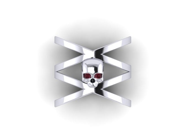 Double Cross Single Skull Band-UDINC0508