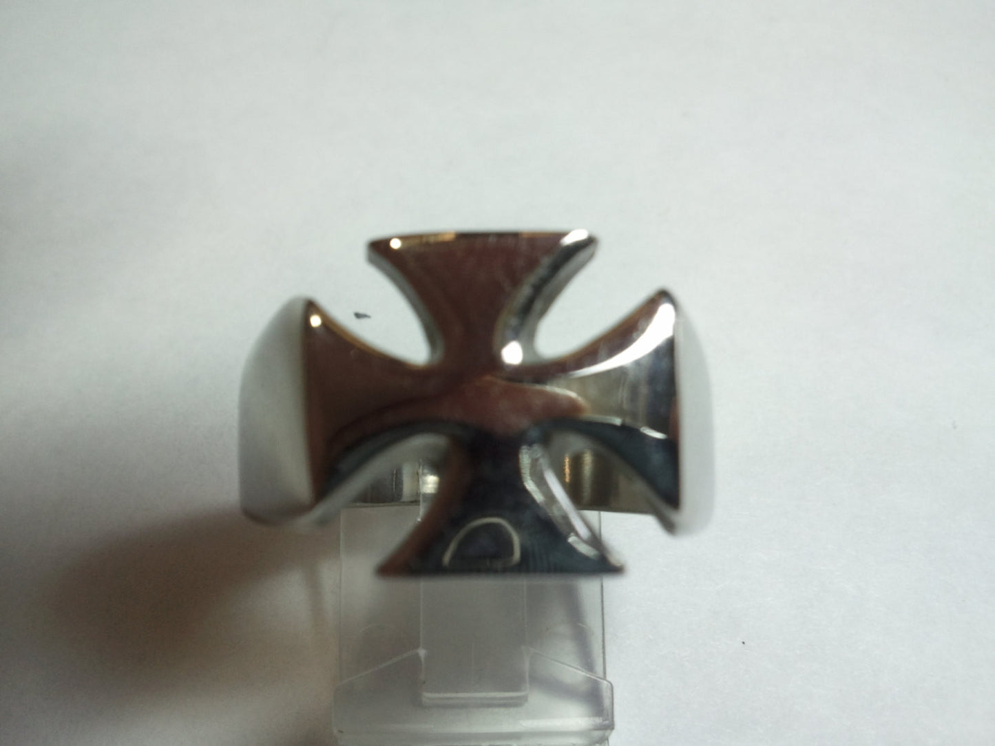 Iron Cross Ring. 925 Sterling Silver Ring-UDINC0039A