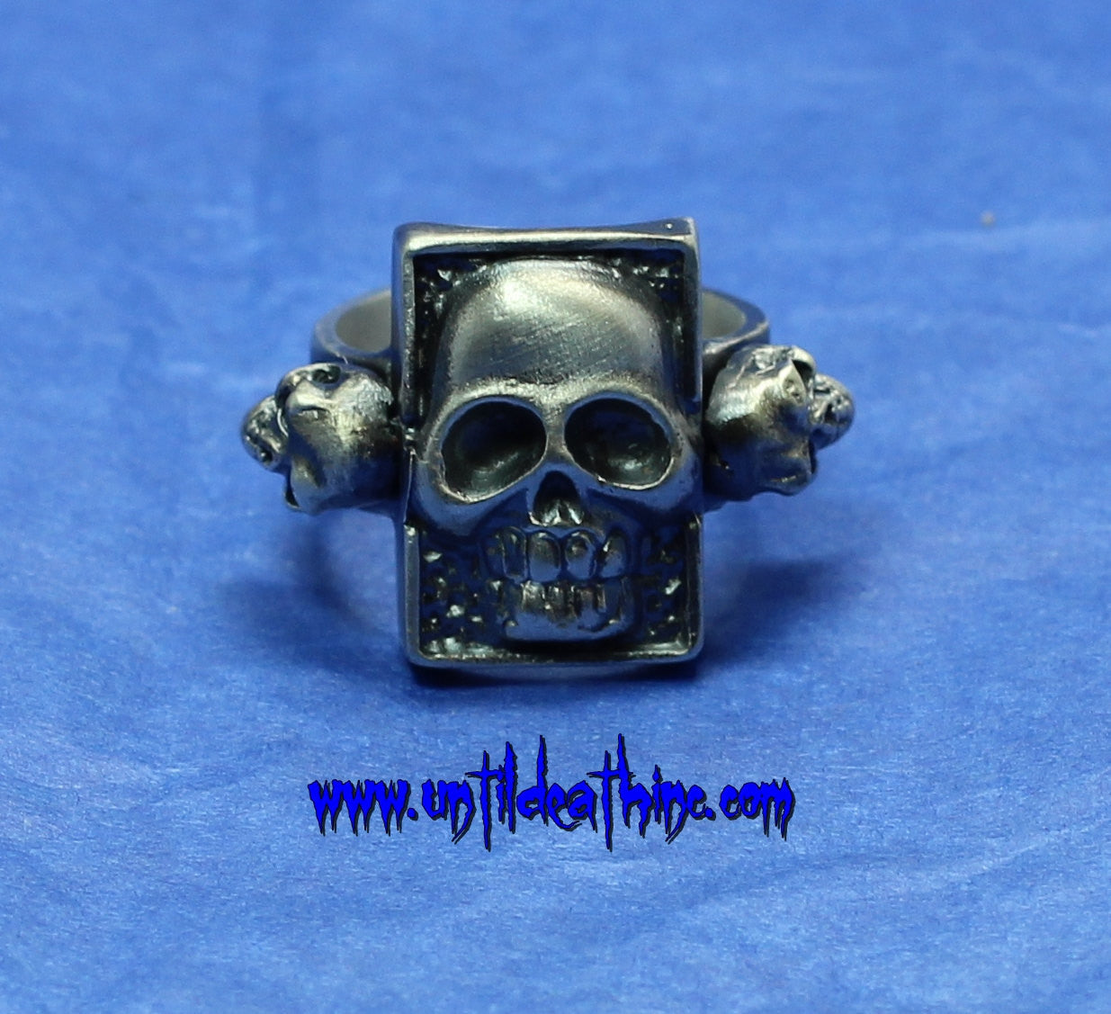 Pez Monster Skull Ring With skull accents 925 Sterling Silver Ring