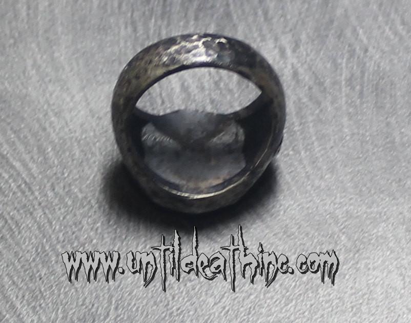 Hammered Fiji Skull Ring-UDINC0023