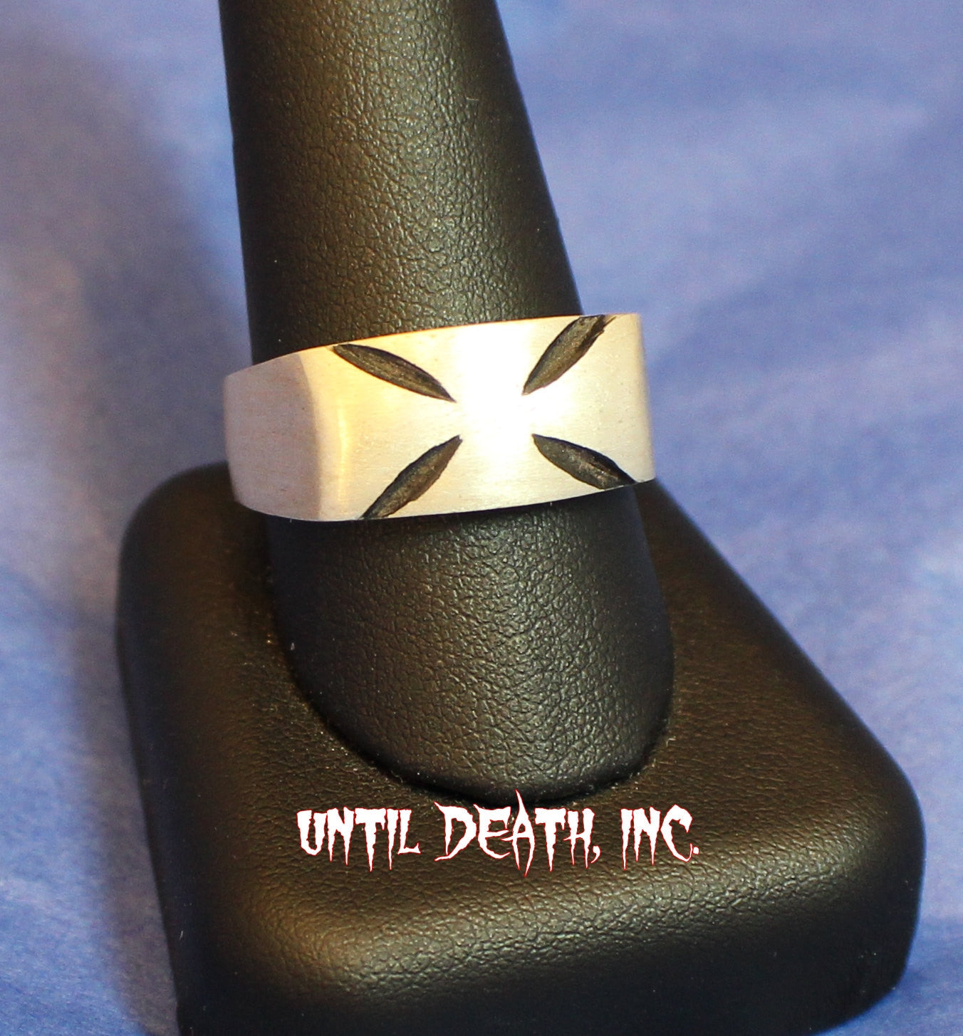 Sleek Maltese Cross Ring in STERLING SILVER-UDINC0015