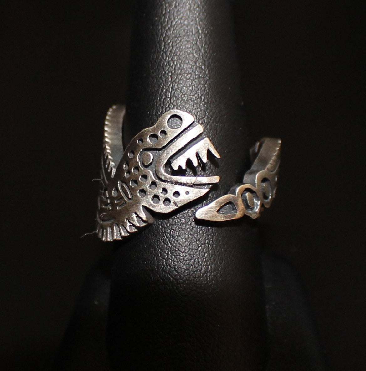 Aztec Snake Ring in Sterling Silver -UNINC0072