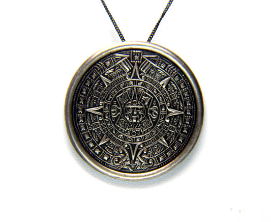 Aztec Calender Large Pendant-UDINC0195