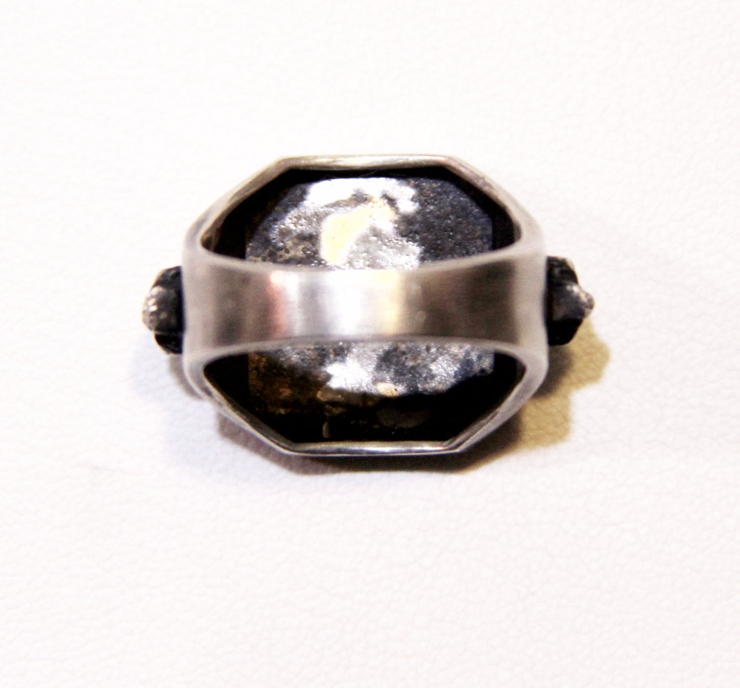 Until Death, Inc. Maltese Cross Signet Ring with Skull Accents. Solid 925 Sterling Silver.-UDINC0029