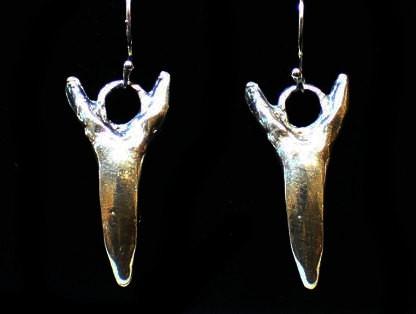 Mako Shark Tooth Dangle Earrings- UDINC0110