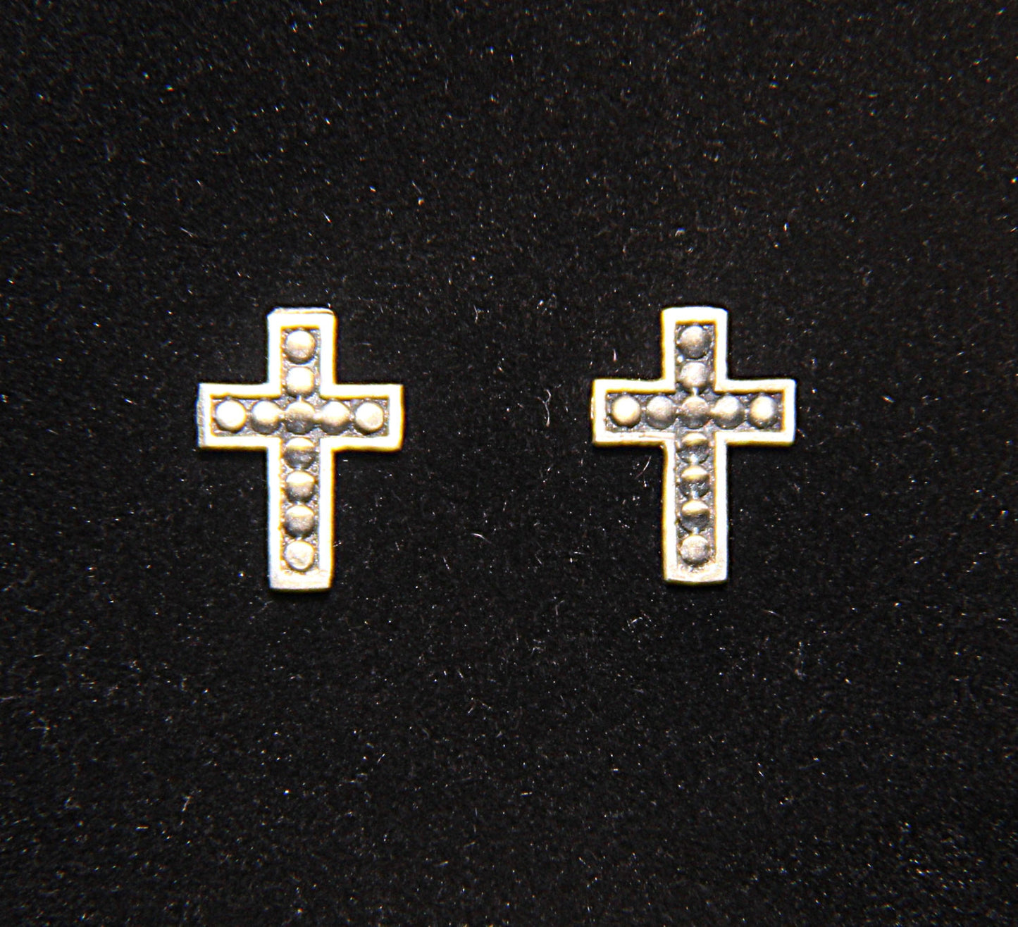 Petite Studded Crosses Earrings