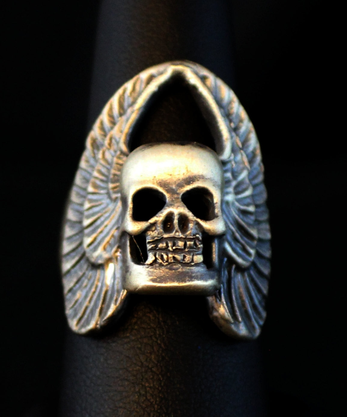 UNTIL DEATH, INC. "Classic Winged Skull"  .925 Heavy Sterling Silver Biker Ring-UDINC0090