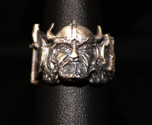 UNTIL DEATH, INC. "Viking"  .925 Heavy Sterling Silver Biker Ring-UDINC0088