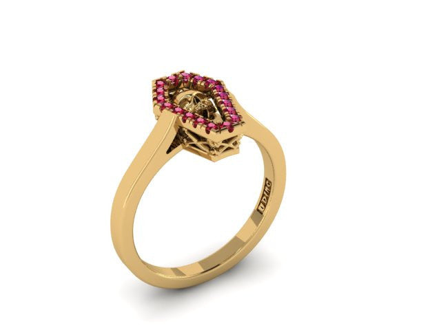 Diamond Coffin Ring-UDINC0521