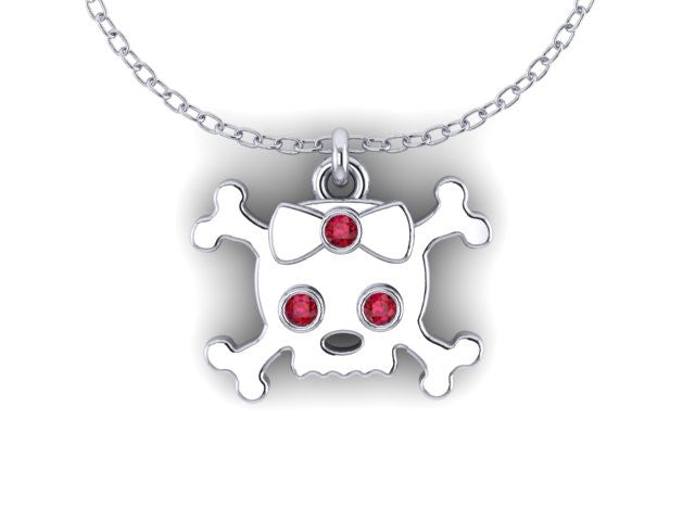 Skull &Cross Bow Pendant-UDINC0542