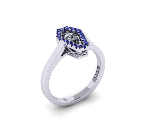 Diamond Coffin Ring-UDINC0521