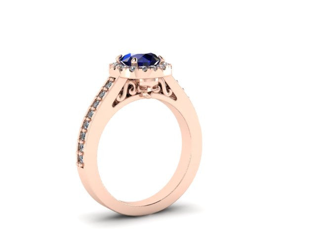 Secret Skull Engagement Ring-UDINC0536