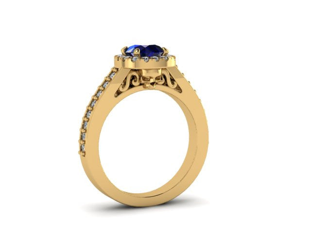 Secret Skull Engagement Ring-UDINC0536