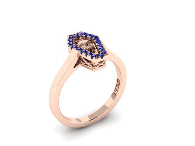 Diamond Coffin Ring-UDINC0521