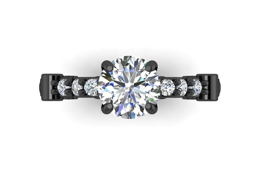Secret Skull Engagement Ring-UDINC0623