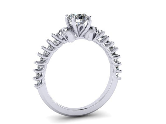 Secret Skull Engagement Ring-UDINC0567