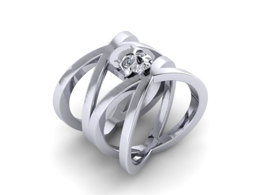 Double Cross Single Skull Band-UDINC0508