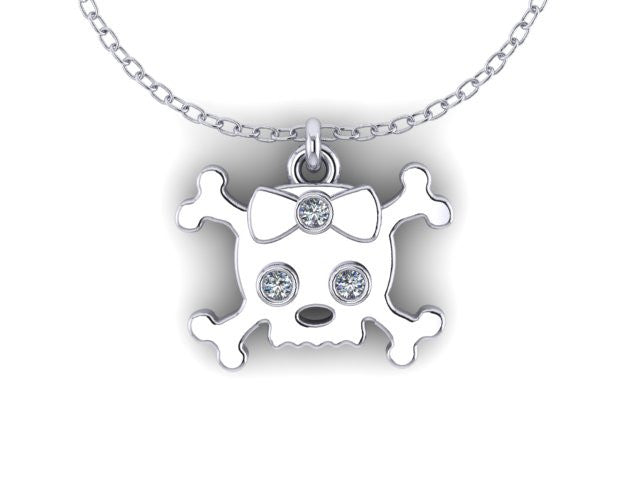 Skull &Cross Bow Pendant-UDINC0542