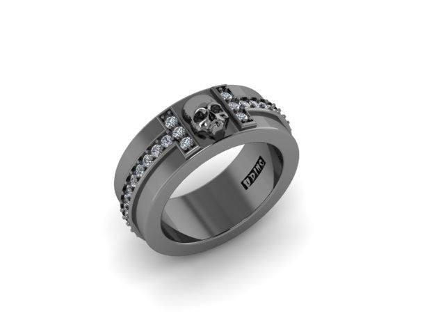 'Til Death Eternity Style Wedding Band-UDINC0534