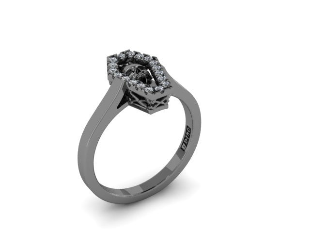 Diamond Coffin Ring-UDINC0521