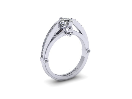 Secret Skull Engagement Ring-UDINC0321