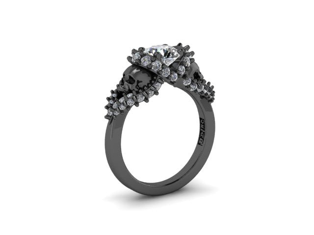 Secret Skull Engagement Ring-UDINC0326